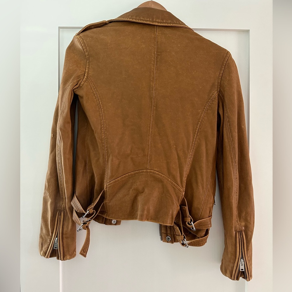 Brown Leather Iro Han Jacket size 34 Xs - Picture 7 of 7